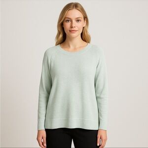 Eileen Fisher Women’s  Light Green Crew Neck Sweater